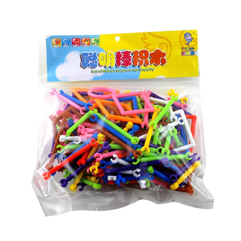 乐乐鱼魔术棒益智玩具塑料拼插
