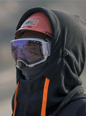 1920季SHARE飞石合作 滑雪风雪帽 护脸面罩防风保暖抓绒头盔头套