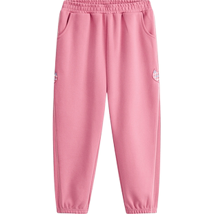 爱法贝2026春冬新款女童休闲运动裤加绒加厚中大儿童装针织长裤子