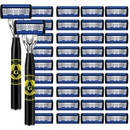 进口刀片吉利6层剃须刀手动刮胡刀男士 胡子刀六层刀头通用7层刀架