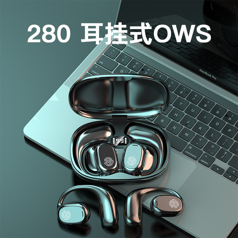 包邮跨境抖音爆款OWS GT280无线蓝牙耳机长续航挂耳式不入耳运动