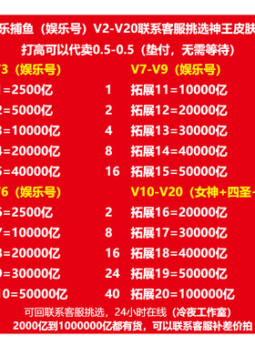 乐乐捕鱼 100亿到10000亿官方版本代卖账号V2-V20 24小时在线