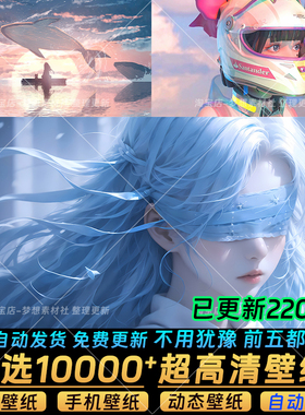 2K4K8k电脑桌面手机壁纸超高清图片动态视频漫画二次元AI绘画素材