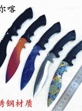 CSGO刀廓尔喀猎杀者鲍伊M9游戏道具模型刀狗腿高硬度不锈钢不开刃