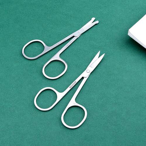 鼻毛剪刀眉剪不锈钢圆头剪