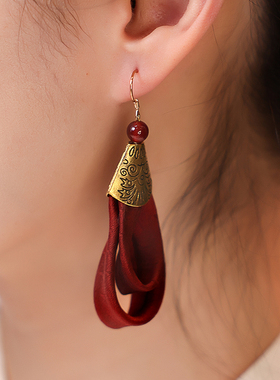 【吉祥扣】布塔香云纱桑蚕丝饰品国风百搭真丝优雅日常