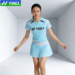 YONEX尤尼克斯羽毛球服套装女短袖运动服速干yy比赛服上衣210015