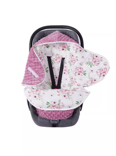 秋冬夹棉提篮襁褓婴儿包被宝宝推车保暖睡袋新生儿抱被防惊跳包巾