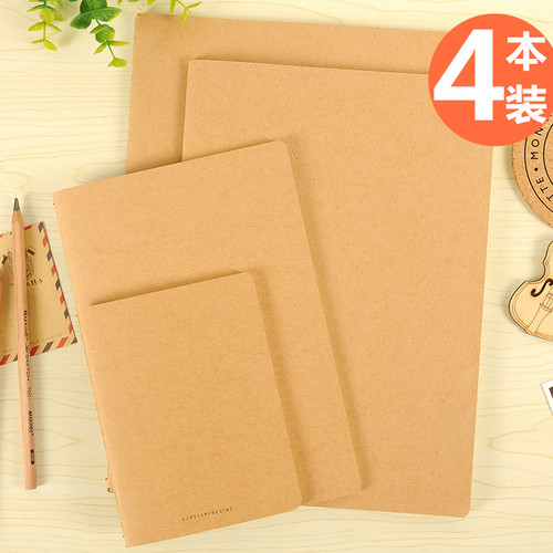 初品复古牛皮学生加厚a5笔记本子