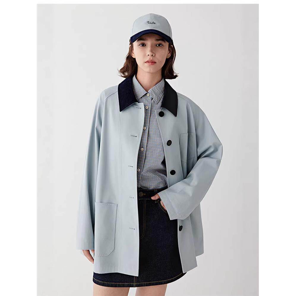 小禾纯原风衣外套女中长