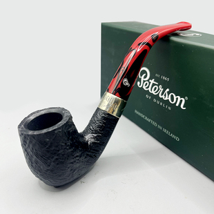 爱尔兰进口彼得森Peterson喷砂石楠木烟斗吸血鬼dracula红嘴礼品
