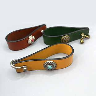 8deco真皮烟斗架 牛皮烟斗专用展示架单斗架 携带烟斗配件便捷式