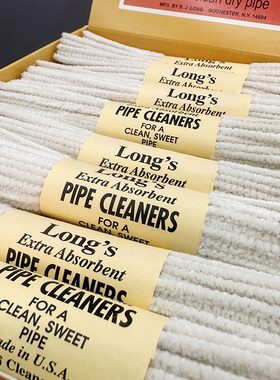 正品美国朗斯BJ Long's烟斗清洁通条根棉质 不易掉毛清洁棉 烟斗