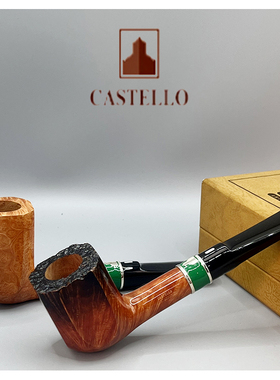 意大利castello卡斯特罗石楠木手工烟斗2024纪念款限量款签名撞球