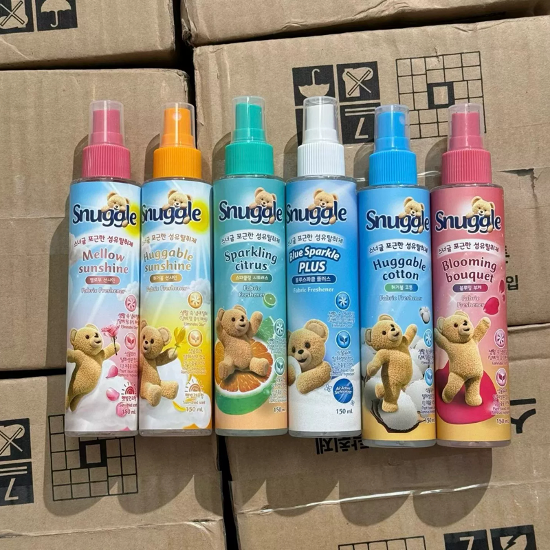 韩国snuggle小熊衣物喷雾香氛喷雾清新棉花皂香增香去味现货包邮