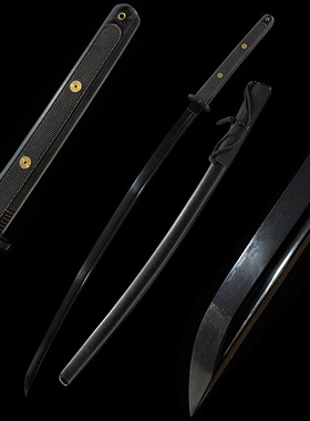战术黑武士刀日本套装手工锻打