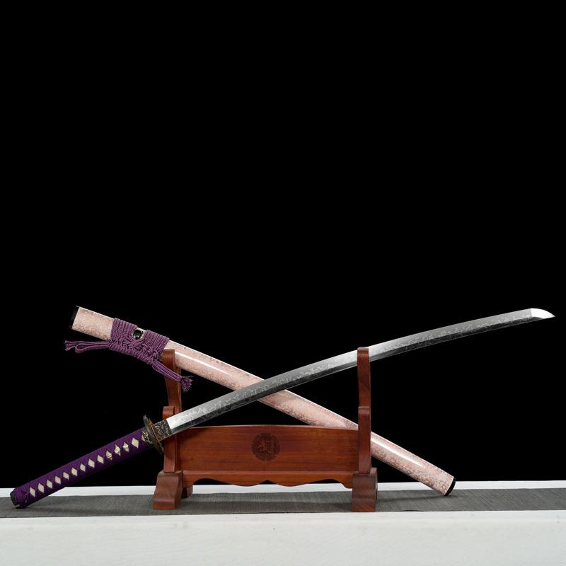 龙泉刀剑T10上焰皆烧日式冷兵器