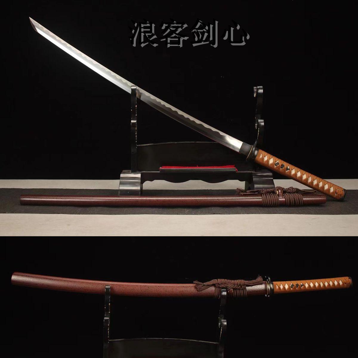 龙泉刀剑浪客剑心主角佩刀高锰钢