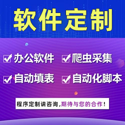 软件定制定做软件网页模拟爬虫自动化操作网页填表脚本定制