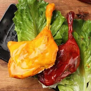 乡巴佬风味大鸭腿整箱批发盐焗味香辣味开袋即食熬夜加班出行顶饿