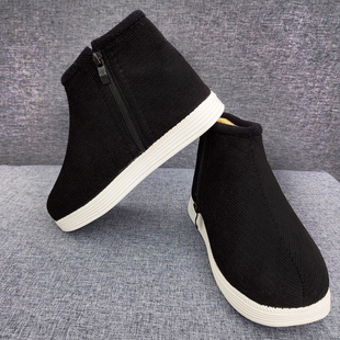 恩施利川冬季防滑保暖鞋加绒特厚男女冬季家居高帮传统中老人棉鞋