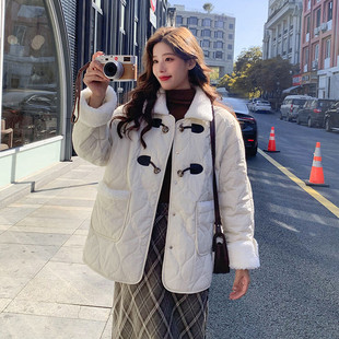 P150 现货主推 101 2C098 K258 买家秀羊羔毛领棉服外套女ins冬季