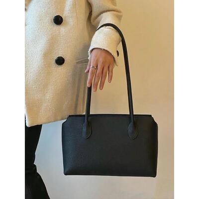 极简风terrasse肯豆同款简约长柄托特包小众单肩包通勤腋下手提包