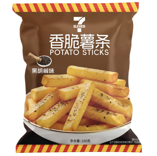 711便利店 香脆薯条黑椒味100g
