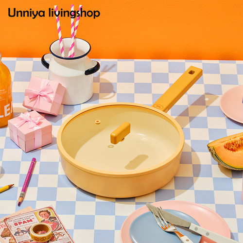 韩国进口不粘锅奶锅煎炒锅辅食锅