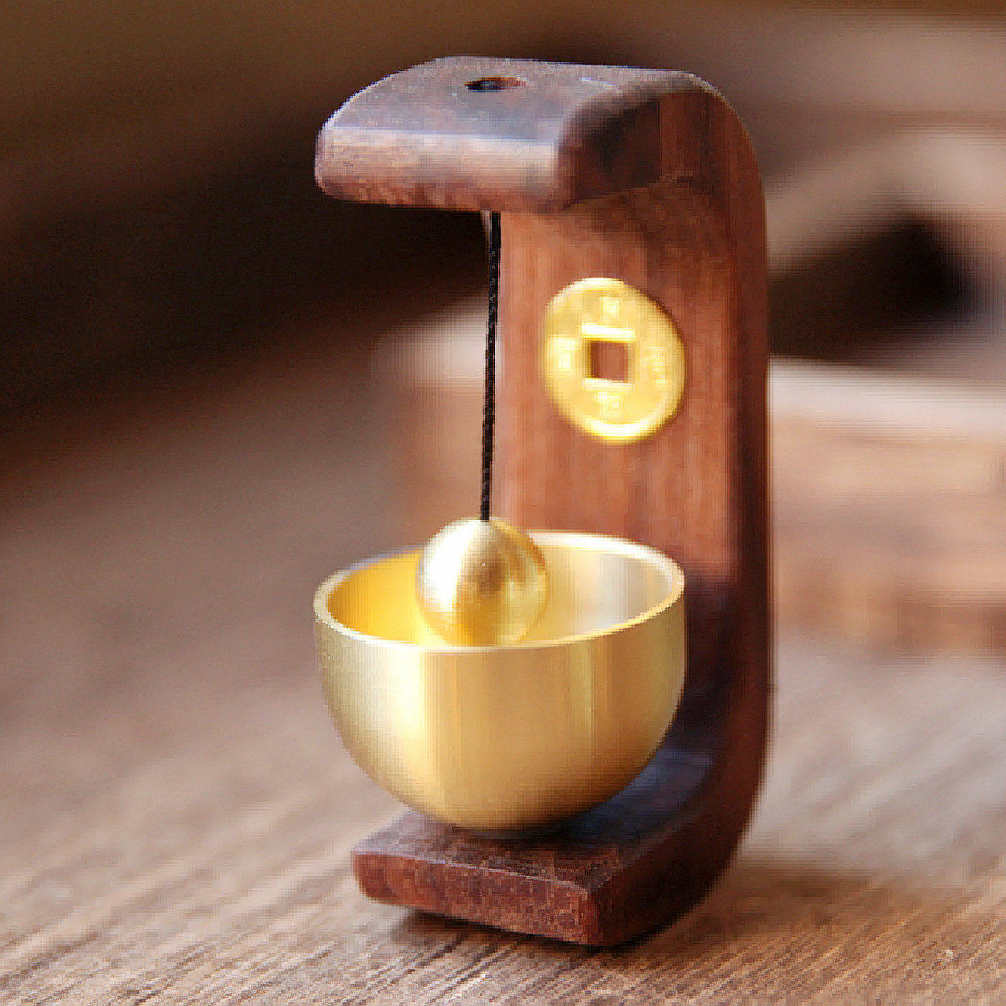 胡桃木椭圆门铃过新年古风舞狮醒狮天官赐福磁吸铜制铃铛挂件摆件,家居饰品,风铃及配件,淘宝优惠券,粉丝福利购,淘宝优惠卷