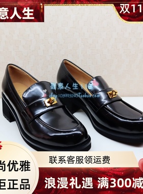 zsazsazsu莎莎苏2023秋季乐福鞋女厚底JK英伦风小皮鞋ZA43540-40