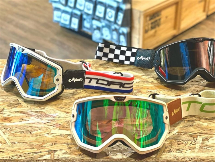 TORC复古摩托车防风镜头盔护目镜