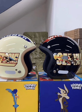 台湾Gallop哔哔鸟小盔体头盔 可爱卡通电动踏板姜戈机车3/4盔正品