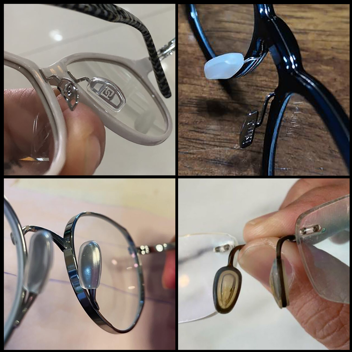 宝宝鼻托叶硅胶鼻垫眼镜配件超软插入式鼻梁托叶近视姿态框架包邮