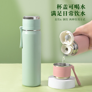 600ml子弹头保温杯316不锈钢高颜值男女学生水杯礼品定制LOGO印字