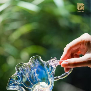 仙女要入公道杯手工耐热高硼硅玻璃莲花公杯