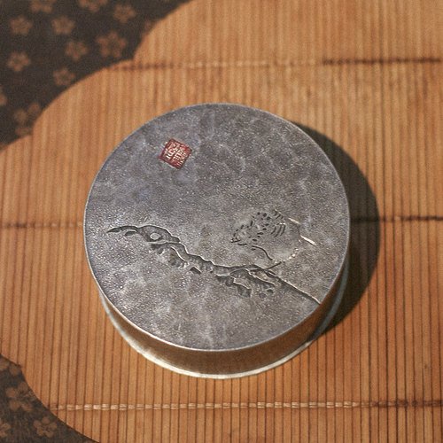 郑天泗锡茶仓便携仓茶叶罐醒茶仓功夫茶具配件茶道零配小号密封罐