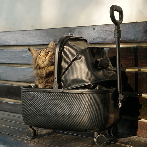 宠物拉杆箱大容量猫包遛狗手推车