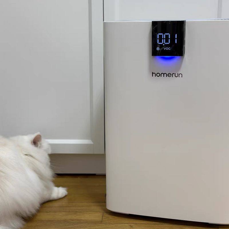 宠物空气净化器霍曼全自动吸猫狗浮毛过滤防过敏杀菌去味除臭神器