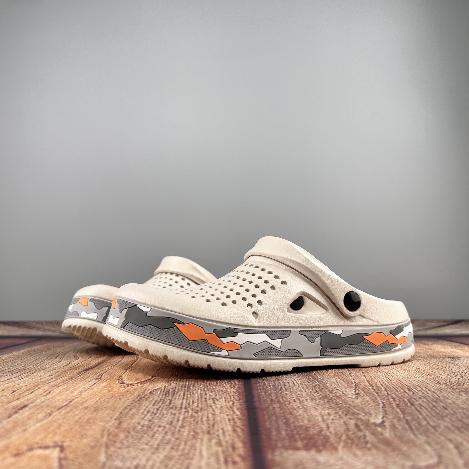 超值外贸男士洞洞鞋夏季外穿带后跟开车包头拖鞋防滑防水沙滩凉鞋