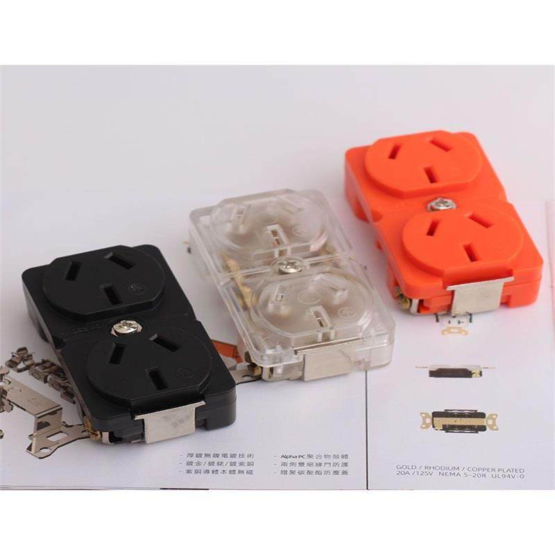 HIFI发烧音响铜镀金镀铑二2联 国标音箱电源插座芯墙插座排插家装,影音电器,插座,淘宝优惠券,粉丝福利购,淘宝优惠卷