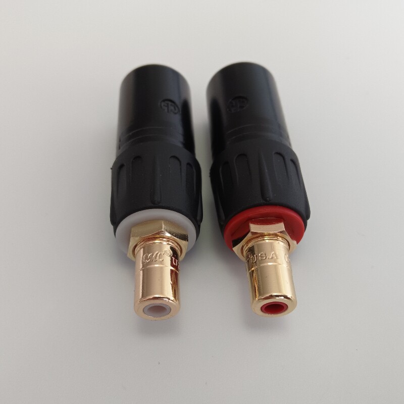 瑞士 纽崔克 卡侬转RCA莲花母 莲花座 音频转换头公母平衡转莲花