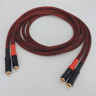 进口西电信号线 HIFI胆机 功放 碟机音频线 发烧双RCA莲花讯号线