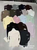 熙6112 1半高领长袖 T恤女2025秋冬软糯舒适百搭修身 元 显瘦打底衫