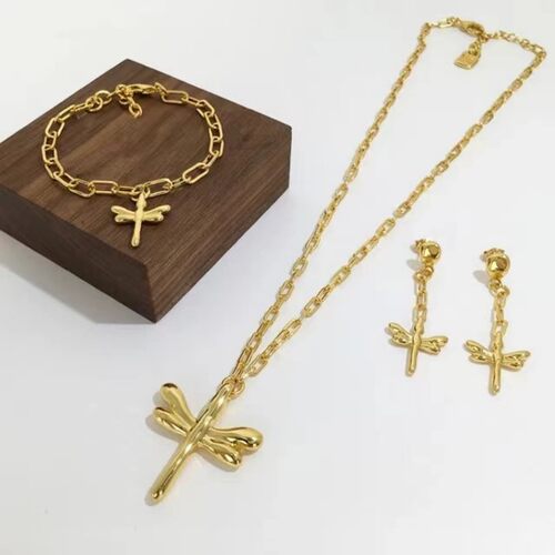 西班牙潮牌UNODE50蜻蜓项链