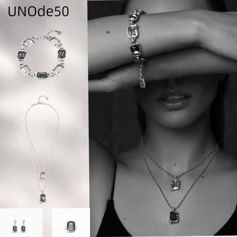 西班牙UNOde50奢华水晶双层项链