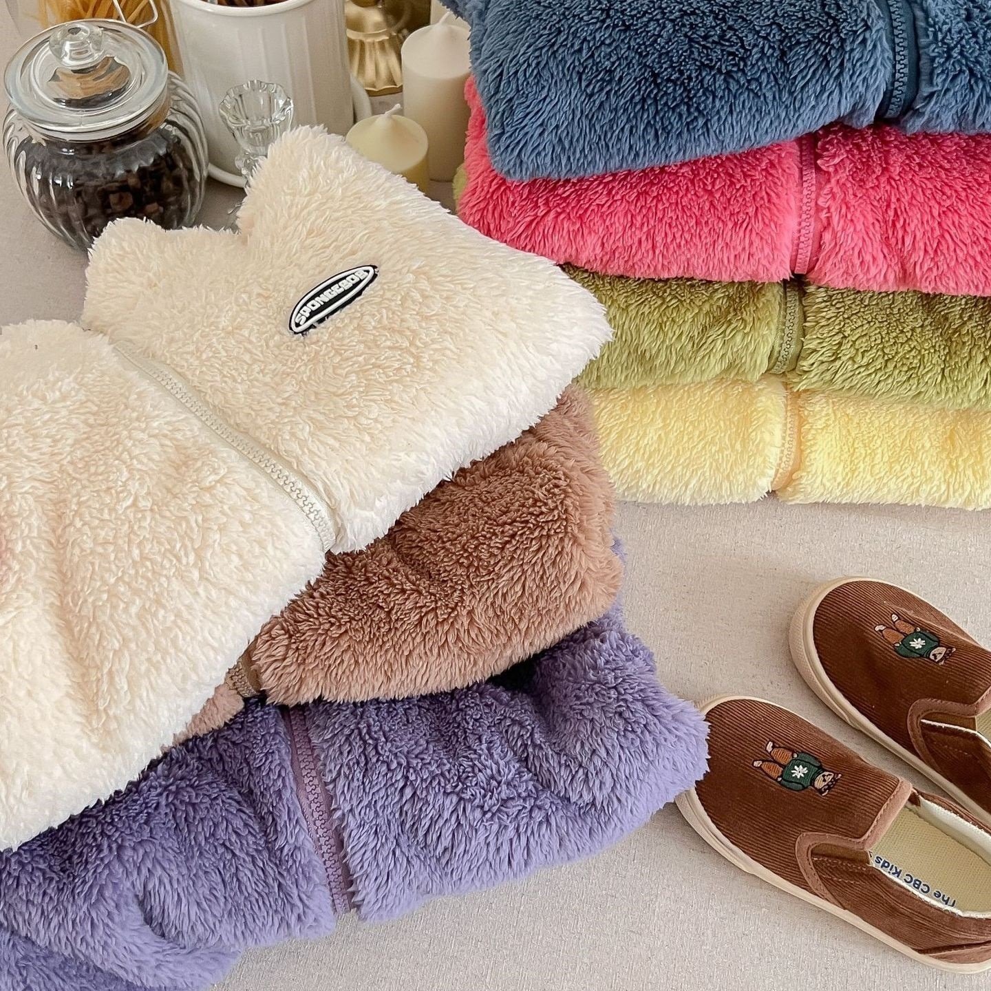 儿童秋冬法兰绒外套男女童保暖珊瑚绒夹克宝宝上衣童装加厚保暖,童装/婴儿装/亲子装,普通外套,淘宝优惠券,粉丝福利购,淘宝优惠卷