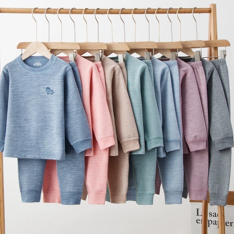 男女儿童A类保暖内衣套装打底秋衣秋裤宝宝秋冬上领条纹睡衣睡裤,童装/婴儿装/亲子装,内衣套装,淘宝优惠券,粉丝福利购,淘宝优惠卷