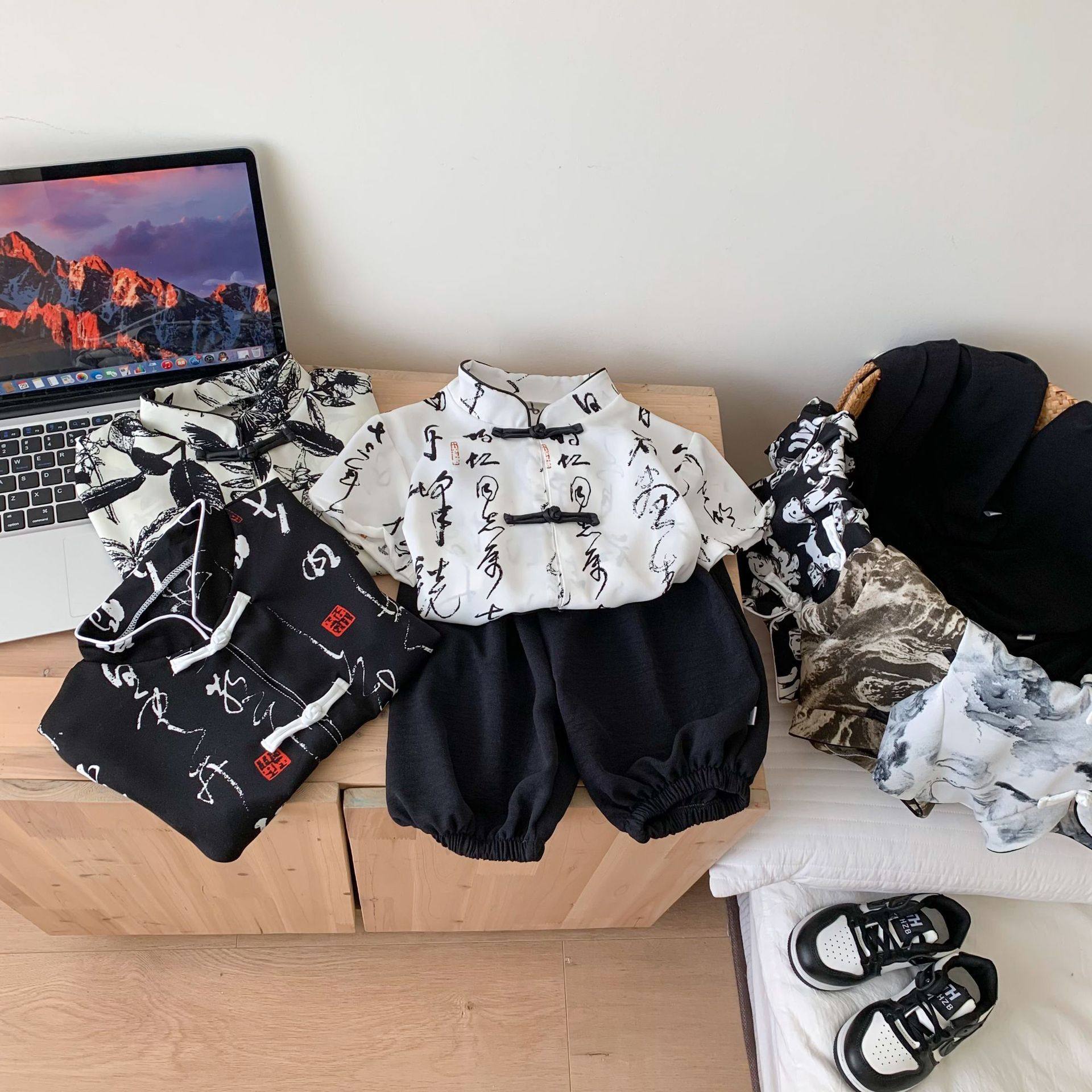 男童套装夏季新款2025童装薄款儿童新中式唐装汉服两件套短袖,童装/婴儿装/亲子装,汉服,淘宝优惠券,粉丝福利购,淘宝优惠卷