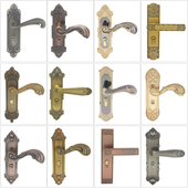 欧式 单舌门锁锌合金材质花纹皇冠青古铜红古铜小单舌锁木门执手锁